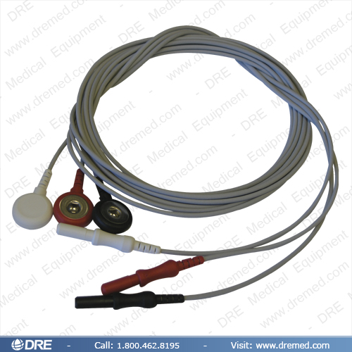 Accessory: 3-Lead ECG Set (snap style)