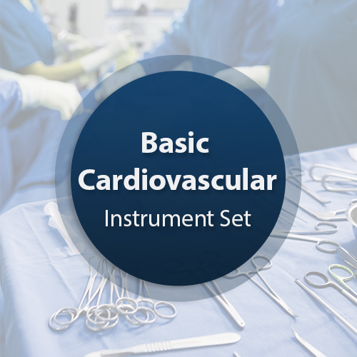 Cardiovascular Surgical Instrument Set - Basic with Trays