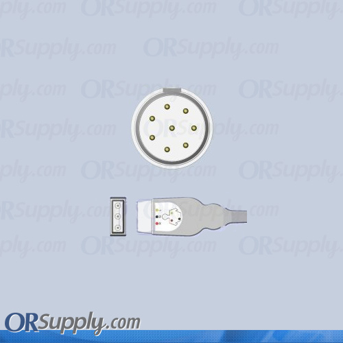 Philips ECG Cable, 3-Lead Inverse IEC Safety Din