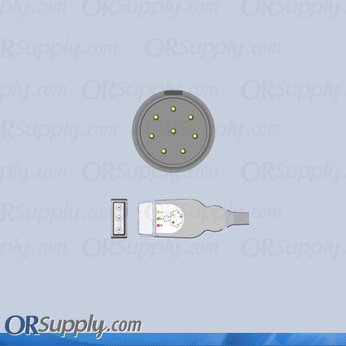 Nihon Kohden ECG Cable, 3-Lead IEC Safety Din