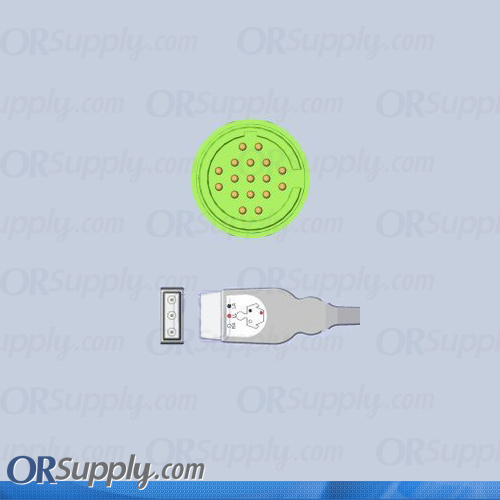 Siemens ECG Cable, 3-Lead AHA Safety Din