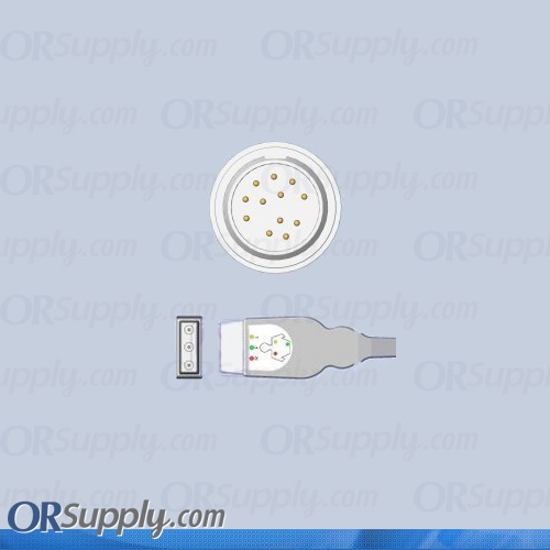 Mindray ECG Cable, 3-Lead IEC Safety Din