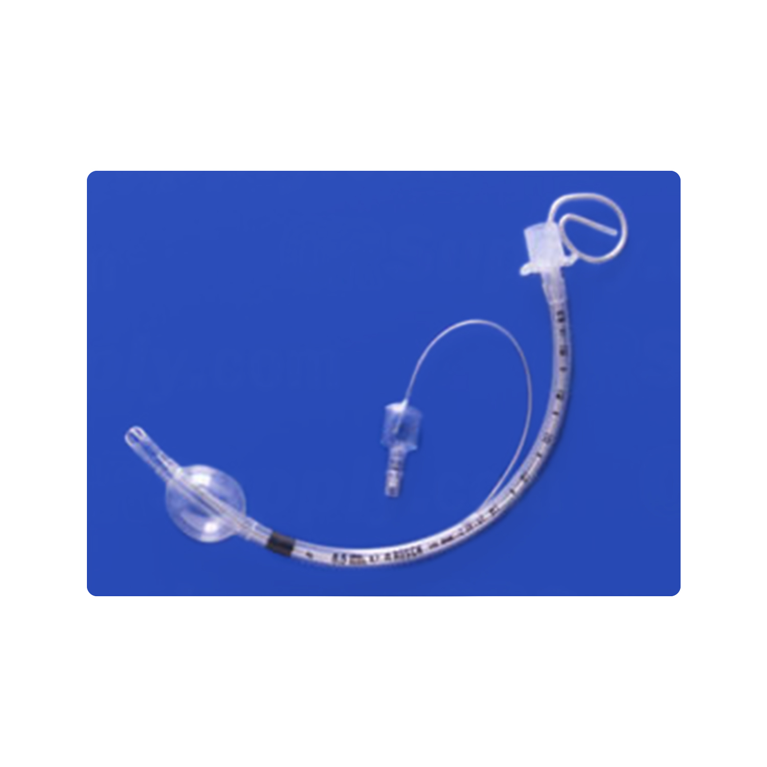 Rusch ET Tube w/ Preloaded Stylet: Disposable Nasoral Ruschelit PVC Murphy w/Flexi-Slip Stylet - Box of 10