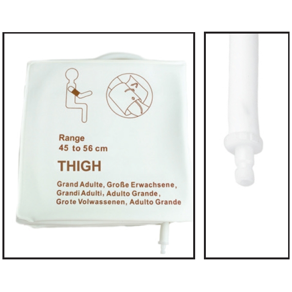 NiBP Disposable Cuff Single Tube Thigh (45-56cm) - TPU (Box of 5)