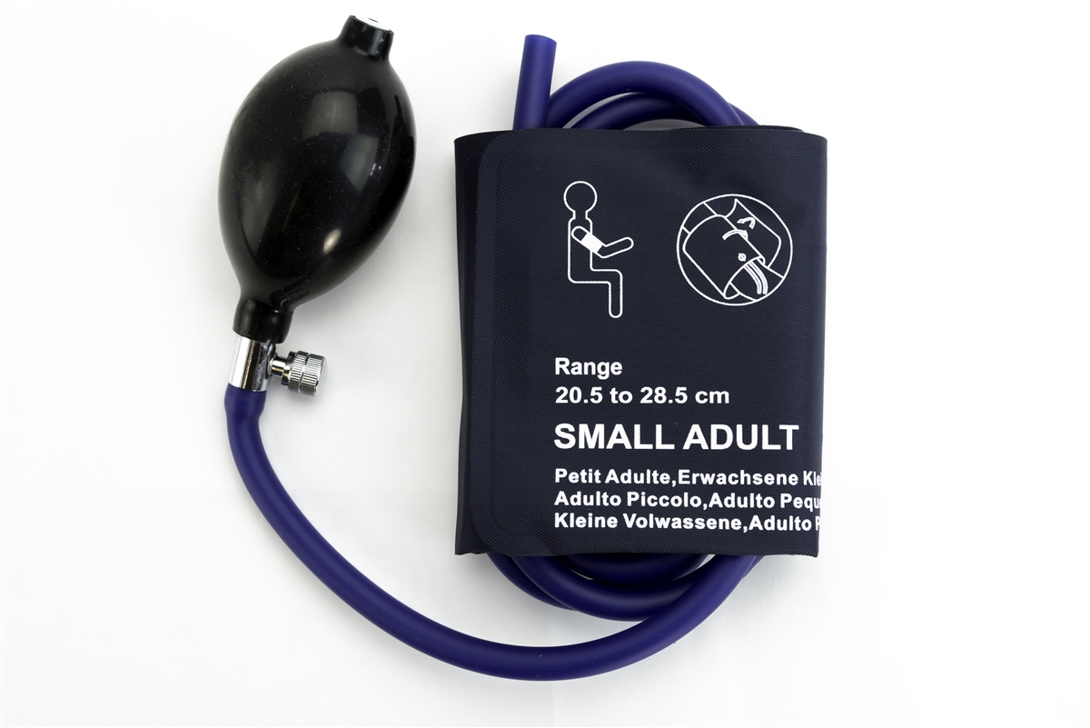 Manual Inflation System Reusable Cuff w/Inflation System - Small Adult