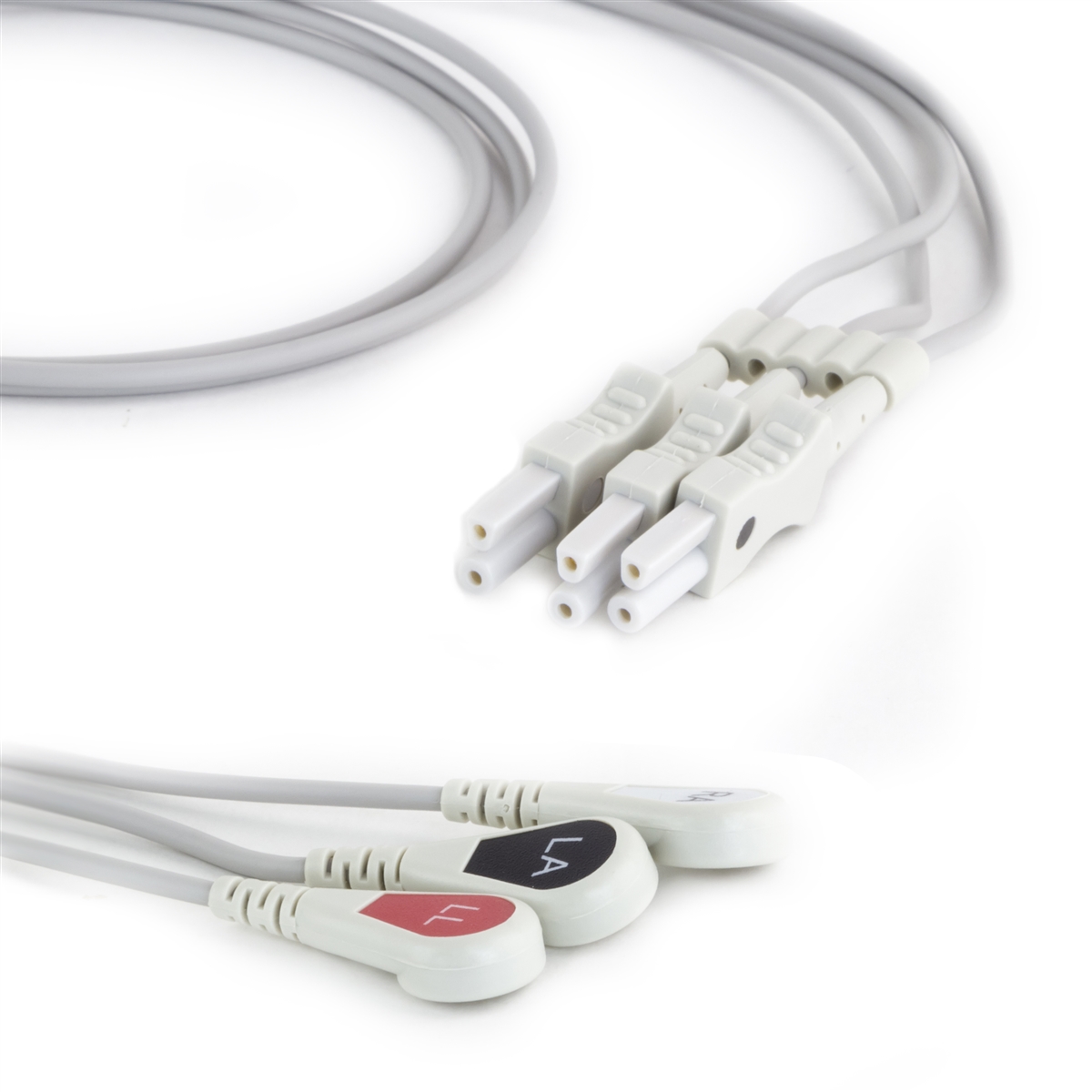 Spacelabs 3 Lead Dual ECG Leadwires (Individual) - Snap