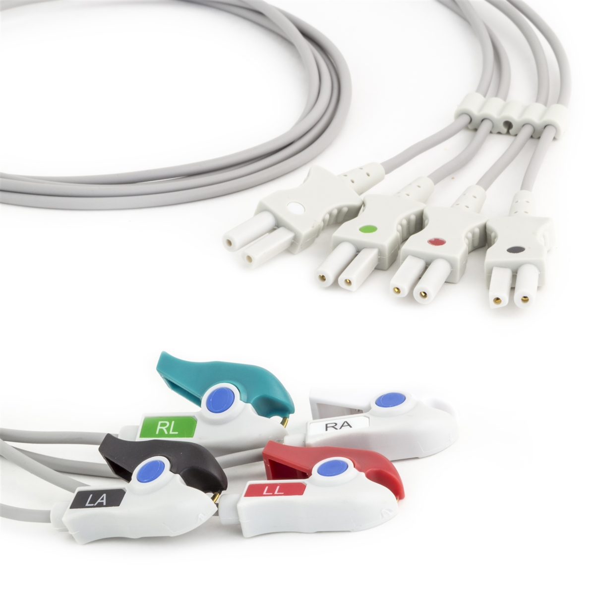 Spacelabs 4 Lead Dual ECG Leadwires (Individual) - Grabber