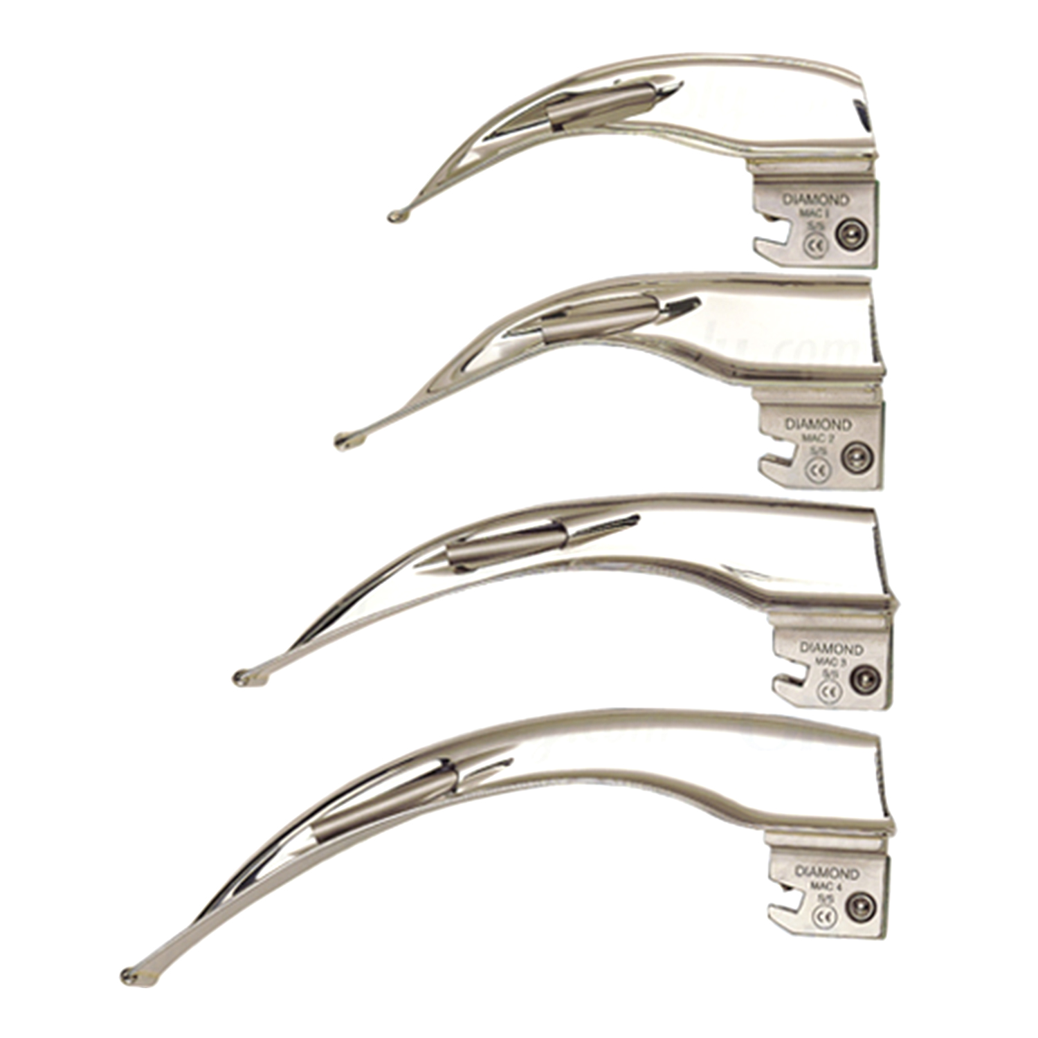 Penlon Diamond Fibrelight Macintosh Fiber Optic Laryngoscope Blades