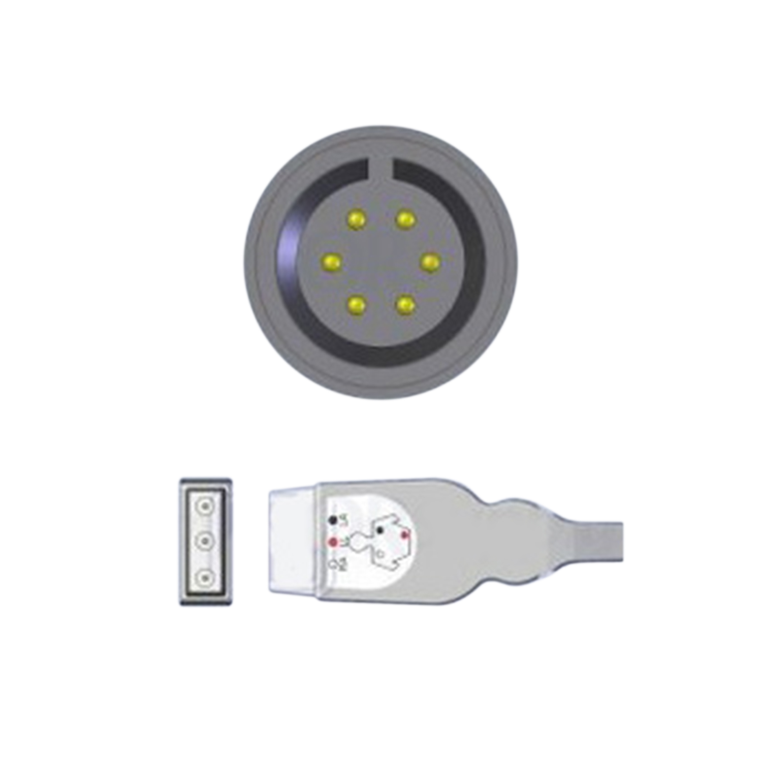 Medtronic Physio-Control ECG Cable for Lifepak Defibrillators, 3-Lead AHA Safety Din