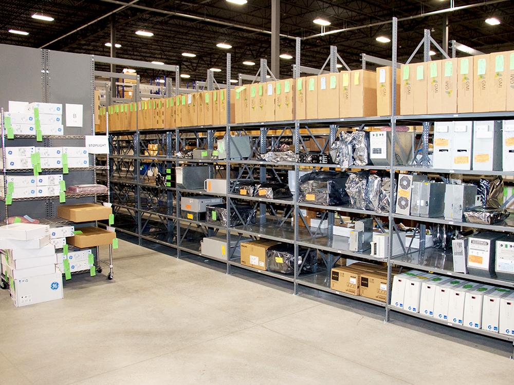 Med Vest Technology HS Charlotte - warehouse shelves GMI