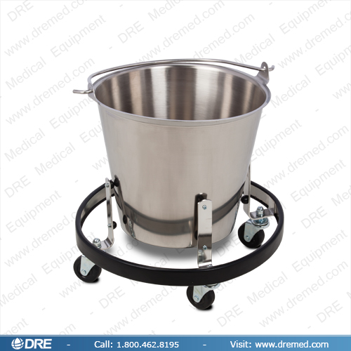 Clinton Stainless Steel Kick Bucket and Frame