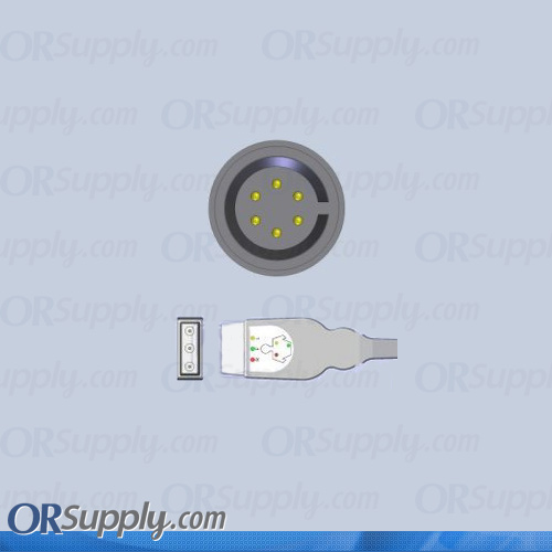 Invivo / MDE Escort ECG Cable - 3-Lead IEC Safety Din