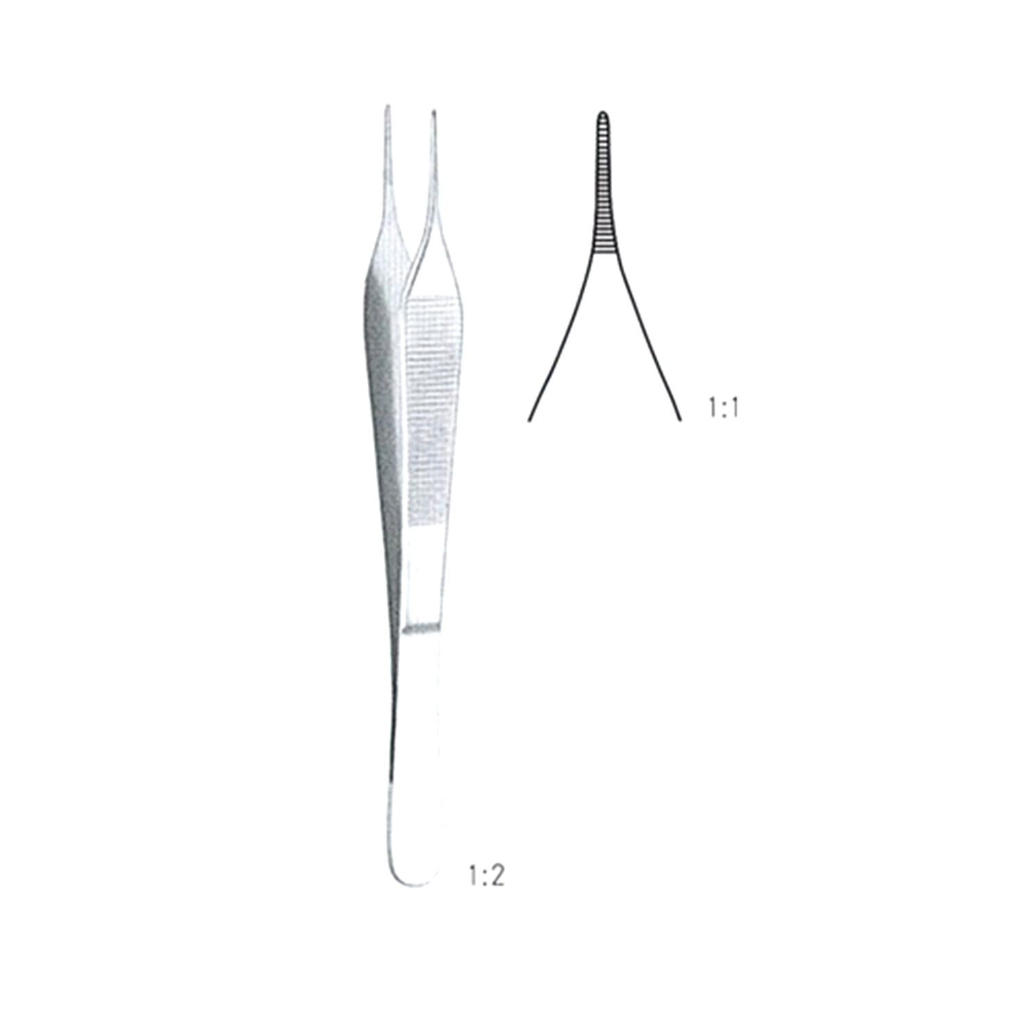 Marina Medical Adson Dressing Forceps