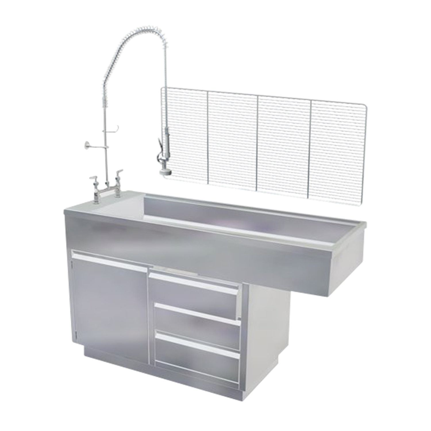 Med Vest Technology Stainless Steel Cabinet Wet Table