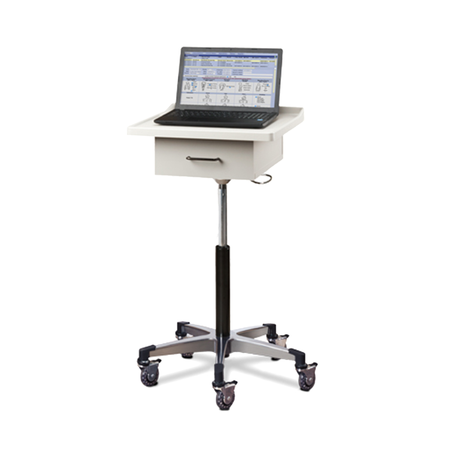 Clinton Large, Tec-Cart Mobile Work Station with Drawer