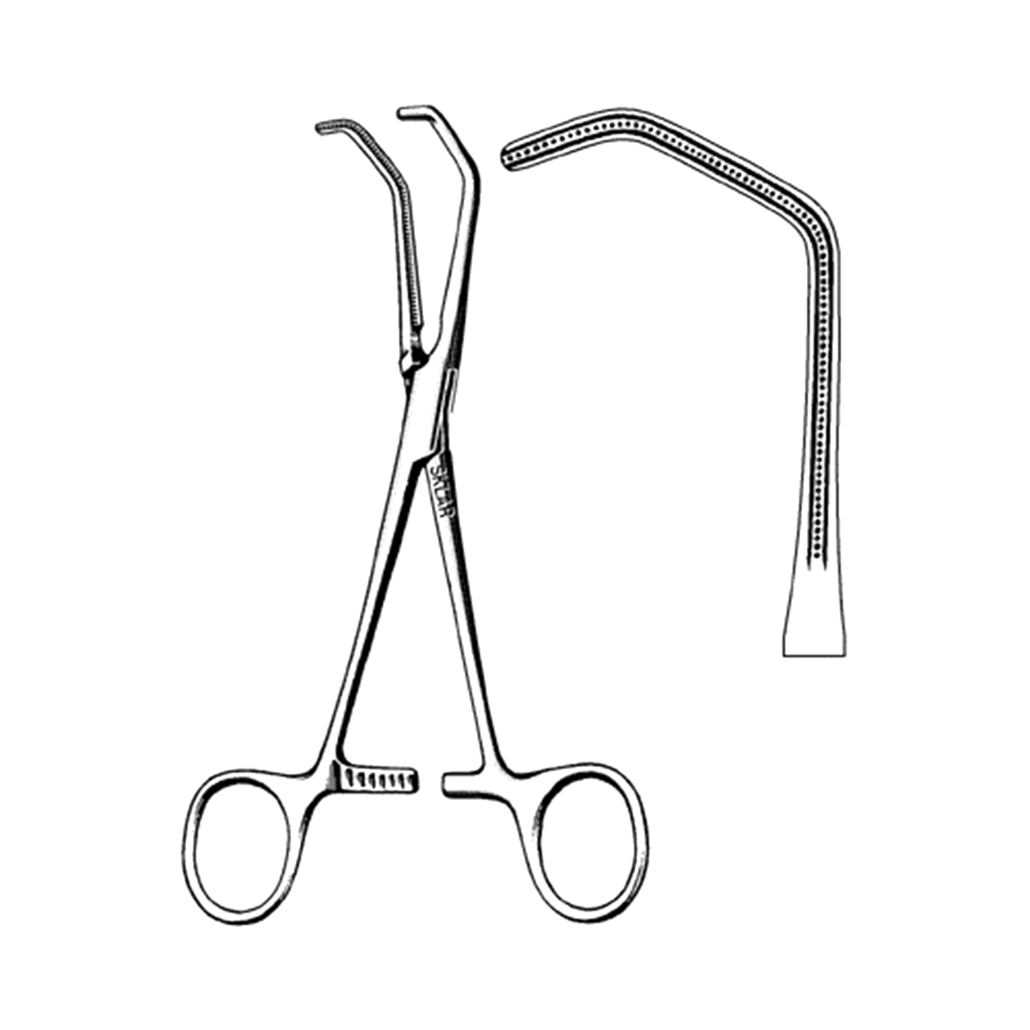 Sklar DeBakey-Beck Clamp Pediatric