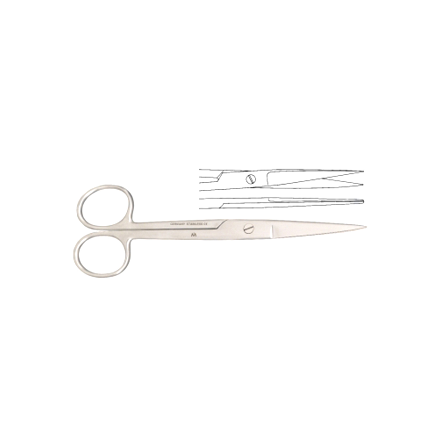 Marina Medical Standard Operating Scissors:  Sharp/Sharp